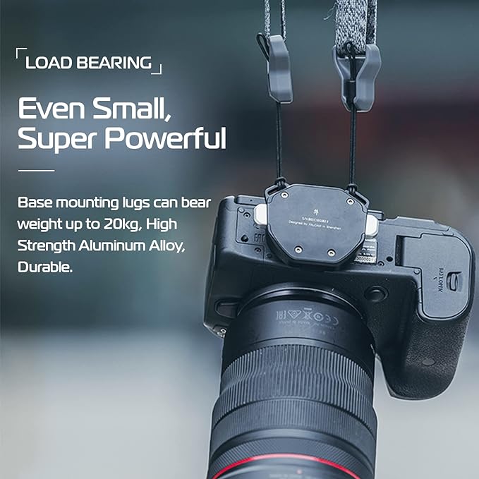 ULANZI F38 Camera Shoulder Strap Mount | Quick Release Kit for Shoulder Straps Kit V2, QR Plate Camera Tripod Mount - Image 4