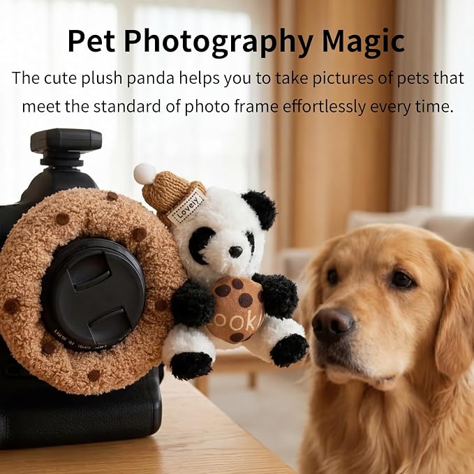 Shutter Hugger, Handmade Panda Camera Lens Stand, Stretchy Camera Buddies for Baby & Pet Posing - Image 4