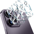 imluckies [3 Pack Camera Lens Protector for iPhone 14 Pro / 16 Pro & iPhone 14 Pro Max / 16 Pro Max, 9H Tempered Glass Film with Anti-Flash Ring, HD Clear, Scratch Resistant, Case Friendly by imluckies