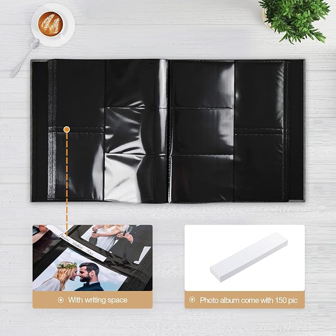 potricher Photo Album 4x6 Pictures, 600 Pockets, Linen Cover, Beige | Linen Cover, Front Window, Large Capacity 4x6 Picture Albums, Photo Book for Family, Wedding, Anniversary, Baby, Keepsake - Image 5