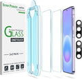 amFilm OneTouch for Samsung Galaxy A57 Screen Protector Tempered Glass | Auto-Alignment, 30s Install, Bubble Free, Scratch & Drop Protection, HD Clear, Camera Lens Protector, 2+2 Pack (A57-6.7'') by amFilm