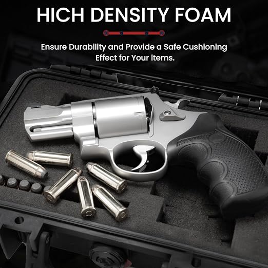 4 Pack Gun Case Foam Inserts - Precut Black Foam Padding 16 x 12 x 2 Inch | High-Density Customizable Padding for Gun Parts, Toolboxes, Camera Bags & Precision Equipment Protection - Image 4