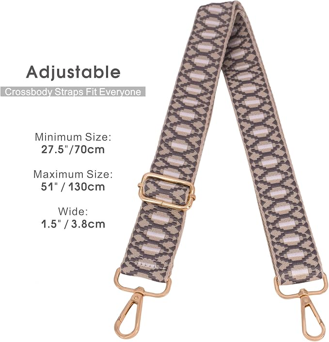 Replacement Purse Strap Shoulder Strap Adjustable Crossbody Strap for Women Crossbody Wide Shoulder Bag - Image 6