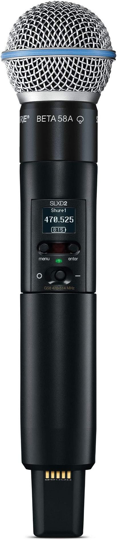 Shure SLXD124/85 Combo Wireless Handheld and Lavalier Microphone System - G58 Band - Image 6