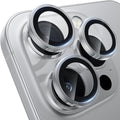 WSKEN for iPhone 16 Pro/iPhone 16 Pro Max Camera Lens Protector | Original Shooting Mode, Individual Metal Cover Film, Shatterproof HD Tempered Glass Camera Screen Protector, Silver by SmartProtectionGreenerFuture