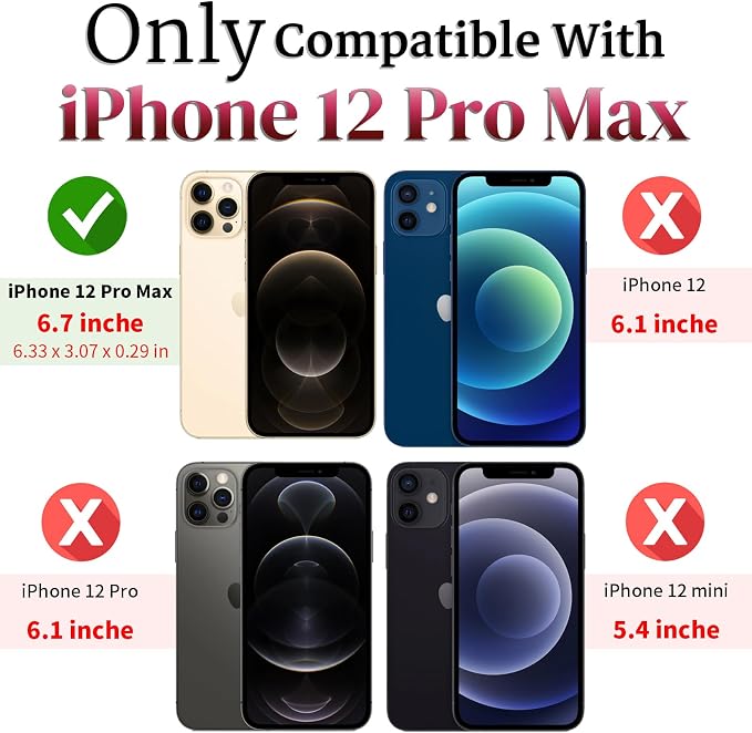 HNHYGETE for iPhone 12 Pro Max Case with Screen Protector: [Military Grade 20ft. Drop Tested] Slide Camera Cover Ring Shockproof Protective Phone Case for - iPhone 12 Pro Max (Rose Gold) - Image 2