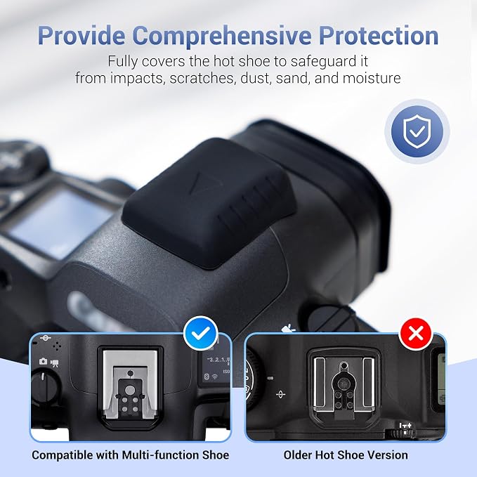 Camera ER-SC3 Hot Shoe Cover Protector Cap for Canon EOS R5 Mark II R6 Mark II R50 V R50V R1 R8 R7 R10 R3 PowerShot V1 Camera with Multi-Function Shoe Replace Canon ER-SC3 Shoe Cover (NOT fits R5/R6) - Image 3