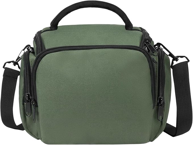 Ainiv DSLR Camera Bag, Large Waterproof Anti-Shock SLR Camera Case, Green | Adjustable Shoulder Strap Camera Backpack, Portable Crossbody Single Shoulder Backpacks Compatible with Canon, Sony, Nikon - Image 9