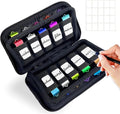 USB Flash Drive Organizer Case 20 Slots Memory Stick Storage Pouch with Zipper Portable Shockproof Neoprene USB Holder for Thumb Drive/Jump Drive/Pen Drive Storage (Black) by TATMOHIK