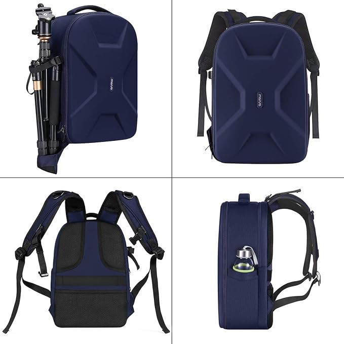 MOSISO Camera Backpack, DSLR/SLR/Mirrorless Photography Camera Bag | 15-16 inch Waterproof Hardshell Case with Tripod Holder&Laptop Compartment Compatible with Canon/Nikon/Sony, Navy Blue - Image 5