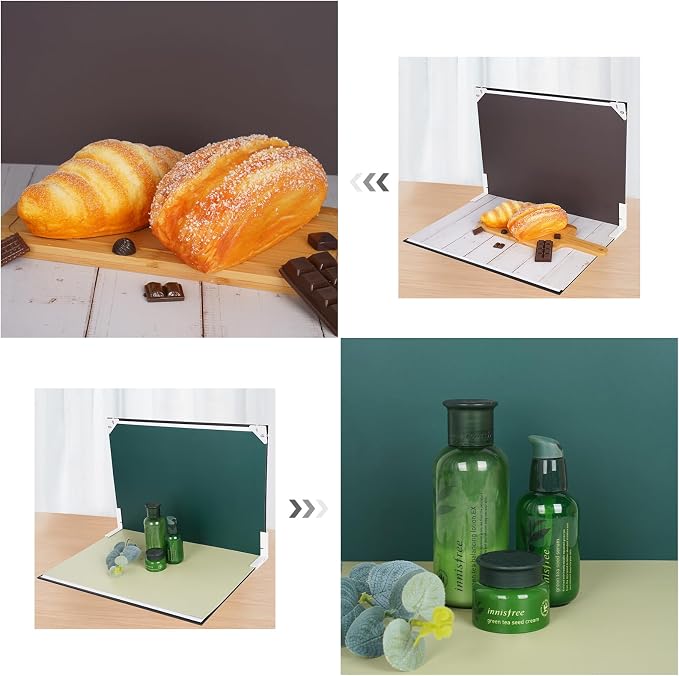 Photo Backdrop Board for Product Photography, 16.5 x 11.7 inch | 10 Double-Sided Backdrops, 20 colors and textures for beauty, jewelry, candles, handmade goods and small product photography - Image 5