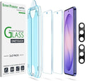 amFilm OneTouch for Samsung Galaxy S26 Ultra Screen Protector TemperedGlass | Auto-Alignment, 30s Install, Bubble Free, Scratch & Drop Protection, HD Clear, Camera Lens Protector, 2+2 Pack (S26U-6.9'') by amFilm