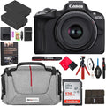 Canon EOS R50 Mirrorless Camera (Black) with RF-S 18-45mm F4.5-6.3 is STM Lens 5811C012 Bundle with Deco Gear Photography Bag + 2 x Battery + 128GB Memory Card + Photography Pro + Accessories Kit by Unknown