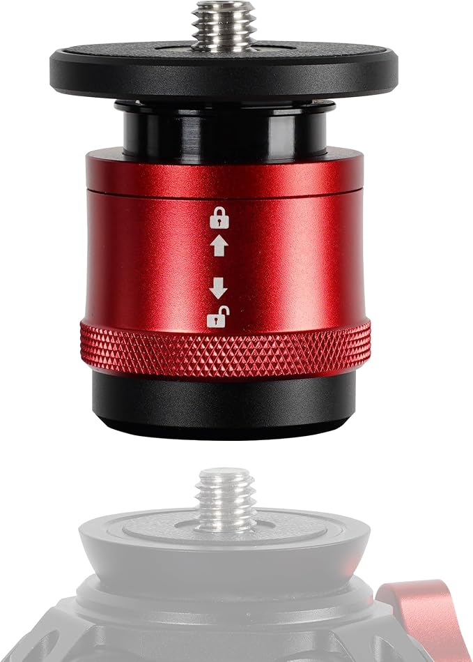 IFOOTAGE Cobra 3 Quick Release System Plate & Base CB3-QRM01 | Camera Quick Release Compatible with Cobra 3 Monopod, Universal 1/4"&3/8" Screw for Most Monopod Tripod Systems - Image 2