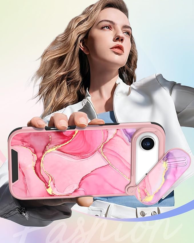 Buleens for iPhone 17 Air Case 6.5 Inch - with Ring Stand & Camera Cover Aesthetic Cute Designed for Women Girls Pretty Girly Fashion Teens Phone Case for iPhone 17 Air Compatible with Magsafe - Image 6