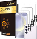 Ailun Screen Protector + Camera Lens Protector for Galaxy S24+ / S24 Plus | 3+3 Pack, 6.7 Inch, Tempered Glass, Fingerprint Unlock, 0.25mm, Anti-Scratch, Case Friendly, HD by Ailun