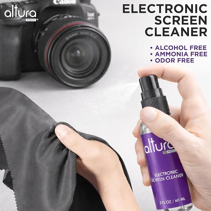 Altura Photo Camera Lens Cleaning Kit, Lens Cleaner for DSLR & Mirrorless | Keeps Gear Spotless & Scratch-Free, Includes Cleaner, Swabs, Pen, Blower, Brush, Cloth & Hard Case - Image 4