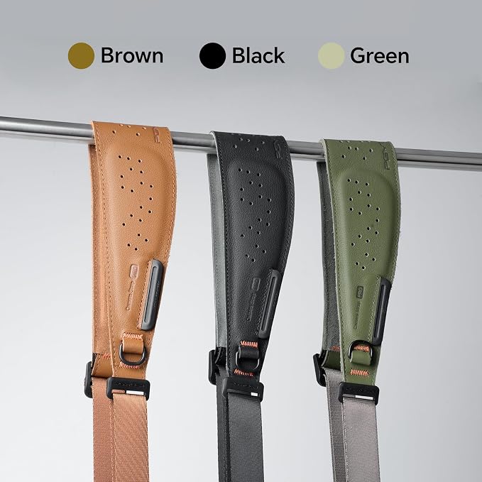 PGYTECH Brown Camera Strap Pro, Single Camera Harness w Underarm Strap | Professional Camera Shoulder Strap Crossbody w QR, Leather Ergonomic Padded Neck Strap for DSLR/Mirrorless for Photographers - Image 3