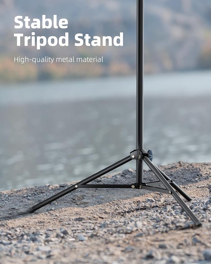 10.5" Ring Light with 69" Tripod Stand and Phone Holder Kit, Full-Screen Zoom Lighting for Video Recording, Makeup, Live Stream, Dimmable LED Selfie Ring Light Tripod for iPhone with Remote - Image 3