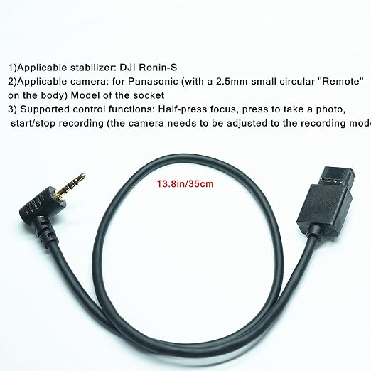 MCC-P for panasonic Cable The DJI Ronin-S stabilizer Connection Cable gh4/gh5/6/7/3 s5/s5II/S5M2XS G85/G90/G95/DMC-FZ2000/1000/20/50/100 Shutter Release (MCC-P1) - Image 3