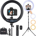 21 inch LED Ring Light with Tripod Stand, Large Selfie Ring Light with Touch Panel for YouTube Vlog Video Shooting, Makeup Studio Portrait with Carrying Bag and Remote Controller, CRI>97 by EOTOLIGHT
