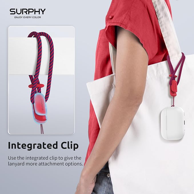 SURPHY 2 Pack Phone Lanyard, Phone Wrist Strap for Case, Camera Wrist Strap | Ultra-Light 2-Color Braided Phone Strap, Cellphone Charm Strap, Anti-Lost Wrist Lanyard for Women and Men, Red Gray - Image 3