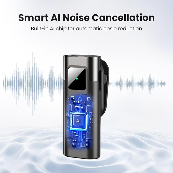 Wireless Lavalier Microphone for iPhone, Noise Cancelling | Crystal clear audio with noise reduction, plug and play with Lightning connector, perfect for TikTok and vlog - Image 2