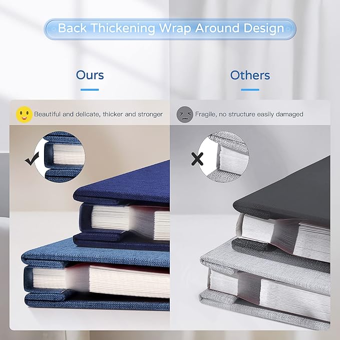Popotop Large Photo Album Self Adhesive 4x6 5x7 8x10 Scrapbook Album DIY Picture Book,Gifts for Mom,Family Baby and Wedding,with Metal Pen and Plastic Board - Image 6