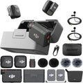 DJI Mic Mini (2 TX + 1 RX + Charging Case) Wireless Lavalier Microphone, Ultralight, Noise Cancelling, Up to 48-Hour Battery Life Bundle with 2 x Deco Gear Lapel Microphone and 5" EVA Case by Unknown