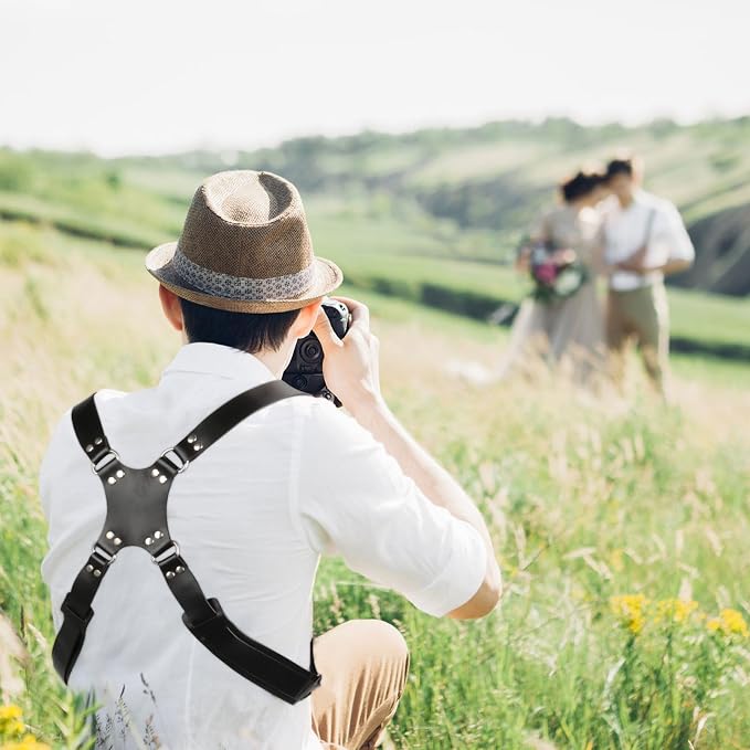 Kasla Leather Dual Camera Strap for Two DSLR/SLR Cameras - Image 7