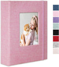 Small Photo Album 5x7 Linen Picture Book, Each Mini 26-Page Album Holds 52 Photos, Art Presentation Folder for Postcards & Picture Storage by CHERRICH