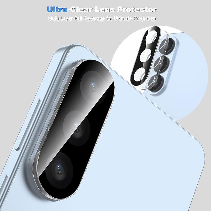 WHPXJY 2026 New Upgrade for 3 pack Samsung Galaxy S26 Camera Lens Protector-Tempered Glass Cover, 9H+ Shatterproof/Anti-scratch/Maintains Original Clarity/Easy to Install - Image 5