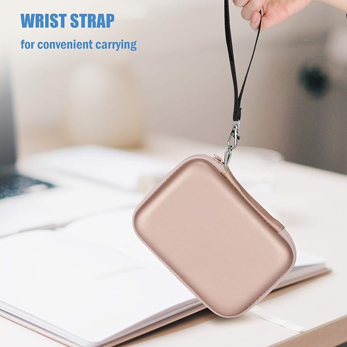 ProCase External Hard Drive Travel Case for 2.5" HDD/SSD -Rosegold | Fits Seagate Portable, Samsung T9, WD Elements, My Passport, Toshiba Canvio Basics, 1TB-5TB Drives, USB 3.0 HDD/SSD Storage - Image 5