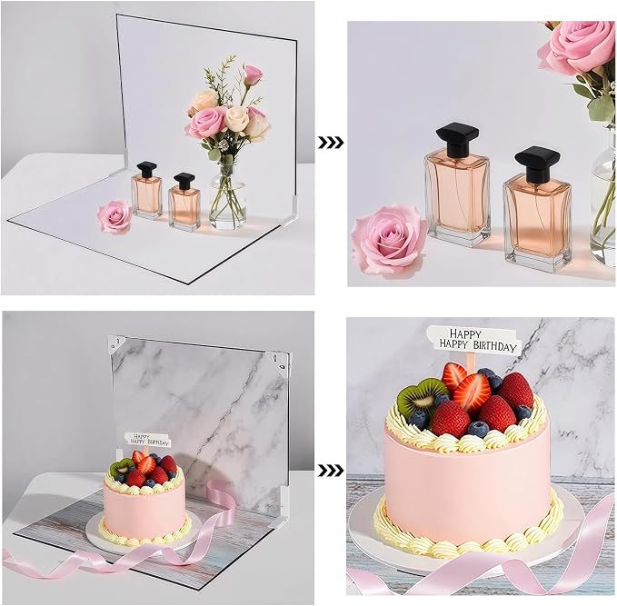 Food Photography Backdrop Kit, 16.5 x 11.7 in, 10 Double-Sided Backdrops - Image 3