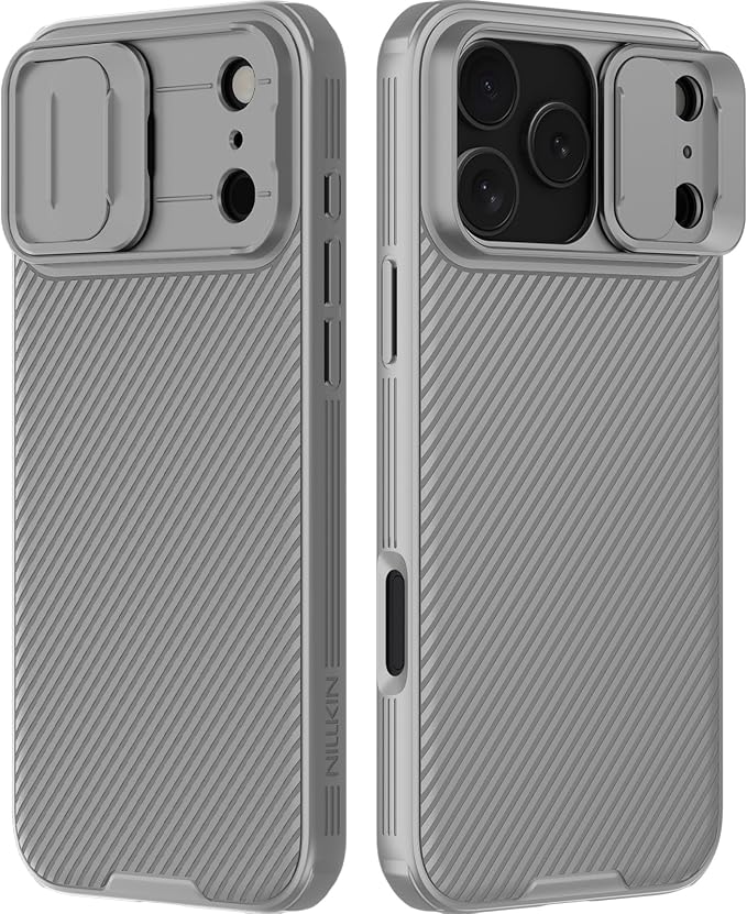 Nillkin Camshield Case for iPhone 17 Pro Max Case, [Built-in Dual Camera Cover][Slim Profile] [Military Grade Drop Protection] Shockproof Bumper Phone Case 6.9 inch 2025 Gray by Nillkin