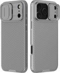 Nillkin Camshield Case for iPhone 17 Pro Max Case, [Built-in Dual Camera Cover][Slim Profile] [Military Grade Drop Protection] Shockproof Bumper Phone Case 6.9 inch 2025 Gray by Nillkin