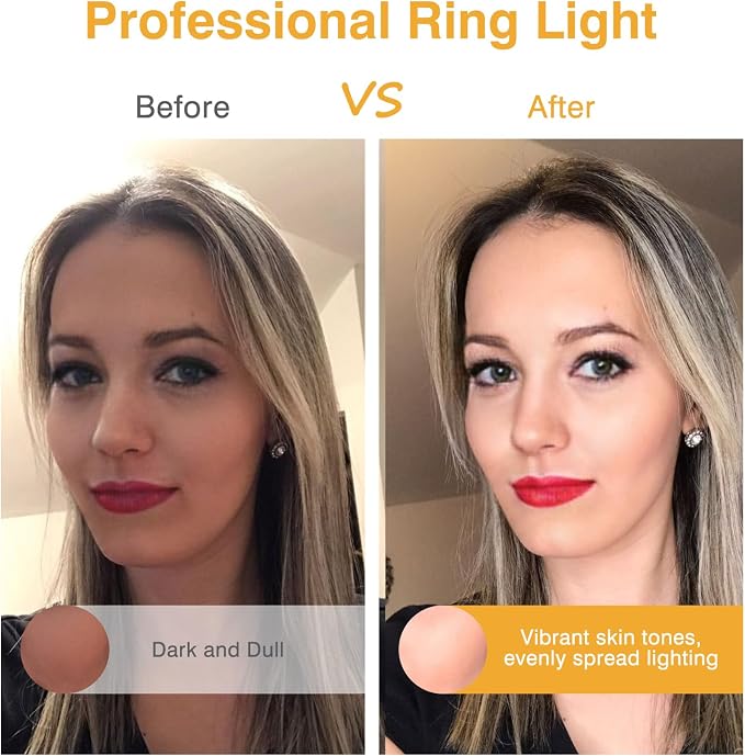 Clip on Ring Light, Kimwood Rechargeable 60 LED Selfie Ring Light for Phone, Laptop, Tablet (3 Models, 5 Level Brightness) - Image 2