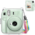 Fintie Protective Case for Fujifilm Instax Mini 12 Instant Camera - Crystal Hard Shell Cover with Upgraded Film Pocket for Storing Photos & Removable Shoulder Strap | Crystal Hard Shell Cover, Back Films Pocket, Adjustable Shoulder Strap, Scratch Pesis... by Fintie
