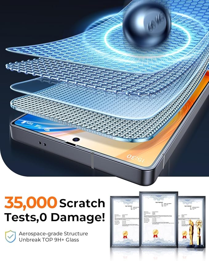 MRGLAS 2 Packs for Samsung Galaxy S25 Ultra Privacy Screen Protector 6.9'' | With 2 Packs Camera Lens Protector [Auto-Dust Removal] 9H Tempered Glass [10X Military Protection], Anti Spy Film,Zero-Bubble - Image 6