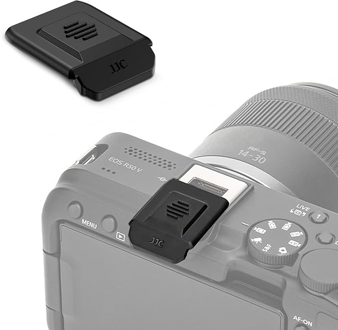 Upgraded R50 V R5 R6 III II V Hot Shoe Cover w Full Coverage(NOT for R5/R6 | Hotshoe Protector Cover for Canon EOS R6V R6II R5II R50V R8 R10 R7 R5C R1 PowerShot V1 R3 Replace Canon ER-SC2 Shoe Cover by JJC
