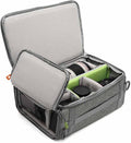 Camera Insert Bag,Shockproof &Pressure-proof Dual Opening Padded Camera Lens Cube Case Backpack,Digital DSLR SLR Mirrorless Cameras Storage,Suitable for mountaineering bags over 20 liters(M) by svatin