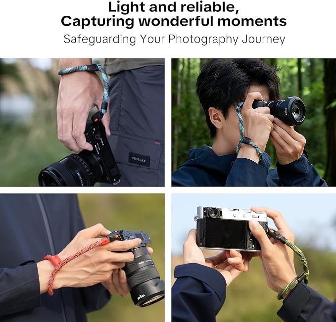 PGYTECH Rope Camera Wrist Strap Slim Outdoor Style, Quick Release | Adjustable Camera Hand Strap for Sony/Nikon/Canon Compact Cameras/Mirrorless/Phone, Holds 55.1lb, Anti-Drop, Blaze Red - Image 7