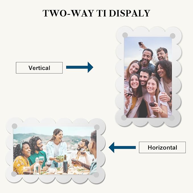 Car Sun Visor Photo Holder, Universal Magnetic Photo Car Visor Clip, Decorate Your Car Visor Picture Clip with Personality(Transparent Wave, 2.4x3.5) - Image 3