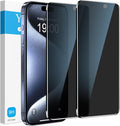 YMHML 2 Pack for iPhone 15 Pro/iPhone 16 / iPhone 15 Privacy Screen Protector Tempered Glass, Anti Spy Case Friendly Private Film Accessories by YMHML