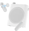 Tearstone Voice Amplifier for Teachers with Bluetooth, Dual Magnetic Mics | Portable Rechargeable Speaker with Clip-On Lapel Microphones for Classroom, Tour Guide, Public Speaking, Training (White) by Home