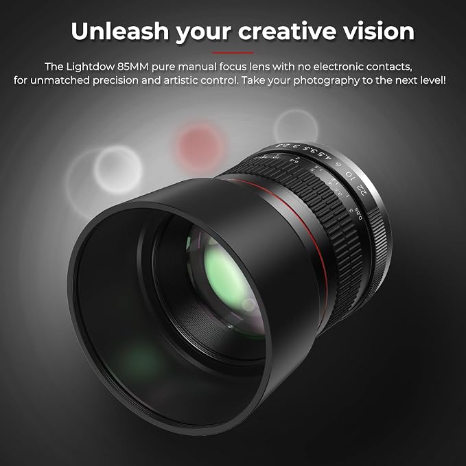 F 85mm f1.8 Portrait Lens - MF for Nikon D850/D750/D500/D7500/D610/D5600/D7200/D7000/D3500/D3400/D3300/D3200/D3100/D5/D6/D810//D7100/D5300/D5100/D800 - Manual Focus DSLR Cameras Lenses(F-Mount) - Image 5