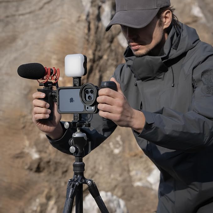 PGYTECH ProShot Mounting Adapter Kit, 1/4"-20 Thread & Cold Shoe Mount | Compatible with ProShot Phone Cage, Quick-Release Compatible with Handles for Microphone/ Fill Light/ Gimbal/ Tripod/ Monitor - Image 5