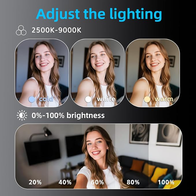 Magnetic Selfie Light, Phone Light Compatible with iPhone Magsafe, | CRI97, 360° LED Ring Fill Light, Mirror Included, For Selfies/Photography/TikTok, Zoom Calls/Video Conference - Image 2