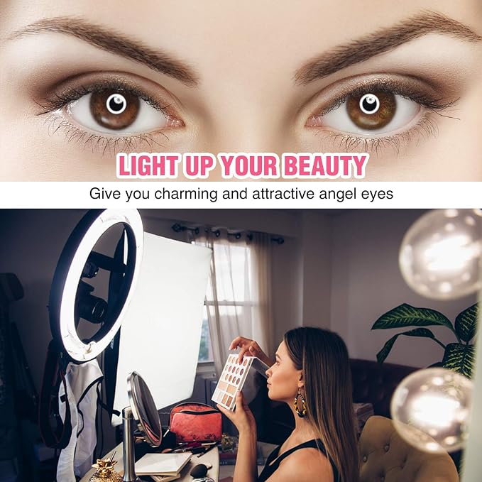 Ring Light 18 Inch LED Ringlight Kit with 73 inch Tripod Stand with Phone Holder Adjustable 3200-6000k Color Temperature Circle MUA Lighting for Camera for Vlog, Makeup,Youtobe, Video Shooting, Selfie - Image 6