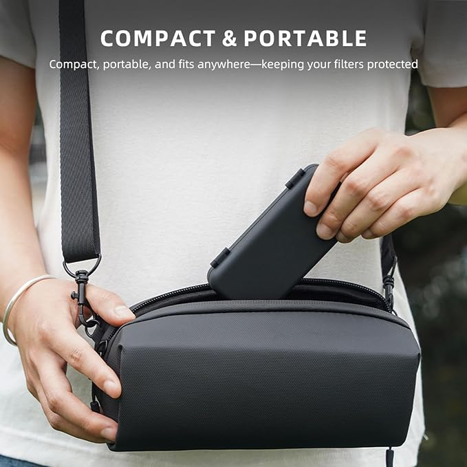 Hard Shell Lens Filter Case Pouch for DJI Osmo Pocket 3 Accessories | Dustproof & Water-Resistant Camera Lens Filter Storage Bag for ND UV CPL Filter Wide Angle Macro Lens TF/SD Card Organizer - Image 8